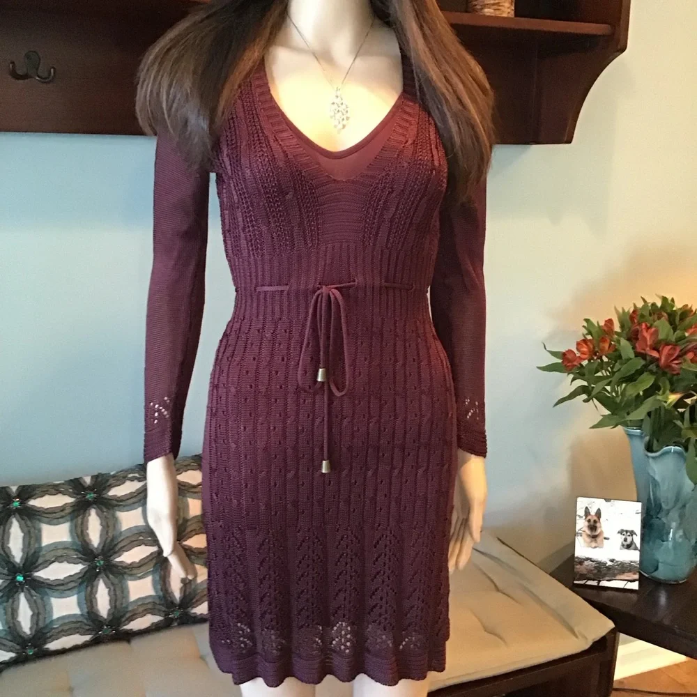 NEW & TAGS FREE PEOPLE KNIT WITH MATCHING SLIP - Picture 1 of 9
